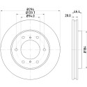 Disco de freno HELLA 8DD 355 115-731
