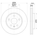 Disco de freno HELLA 8DD 355 116-031