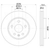 Disco de freno HELLA 8DD 355 116-031