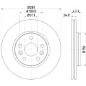 Disco de freno HELLA 8DD 355 116-451