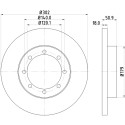 Disco de freno HELLA 8DD 355 117-281
