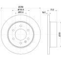 Disco de freno HELLA 8DD 355 117-641