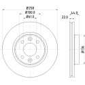 Disco de freno HELLA 8DD 355 119-461