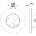 Disco de freno HELLA 8DD 355 119-601
