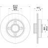 Disco de freno HELLA 8DD 355 123-281