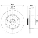 Disco de freno HELLA 8DD 355 123-311
