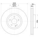 Disco de freno HELLA 8DD 355 123-501