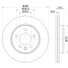 Disco de freno HELLA 8DD 355 125-571