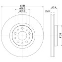Disco de freno HELLA 8DD 355 132-131