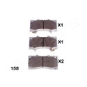 Juego de pastillas de freno JAPANPARTS JAPPA-158AF