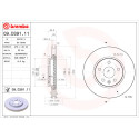 Juego de discos de freno BREMBO 09.D391.11