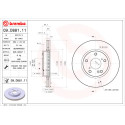Juego de discos de freno BREMBO 09.D881.11
