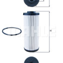 Filtro hidráulico, transmisión automática MAHLE ORIGINAL HX 139D