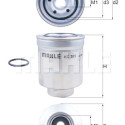 Filtro combustible MAHLE ORIGINAL KC 389D