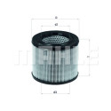 Filtro de aire MAHLE ORIGINAL LX 194