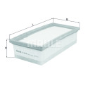 Filtro de aire MAHLE ORIGINAL LX 4149