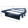 Filtro de aire MAHLE ORIGINAL LX 4405