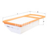 Filtro de aire MAHLE ORIGINAL LX 4460