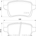 Juego de 4 pastillas de freno BREMBO P 23 190