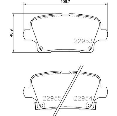 Juego de 4 pastillas de freno BREMBO P 59 097