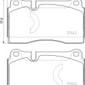 Juego de 4 pastillas de freno BREMBO P 85 159