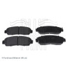 Juego de 4 pastillas de freno BLUEPRINT ADH24291BLU