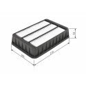 Filtro de aire BOSCH F 026 400 200