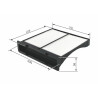 Filtro, aire habitáculo BOSCH 1 987 432 262