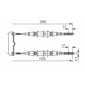 Cable de accionamiento, freno de estacionamiento