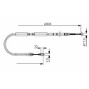 Cable de accionamiento, freno de estacionamiento