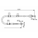 Cable de accionamiento, freno de estacionamiento
