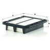 Filtro de aire MANN-FILTER C 2324