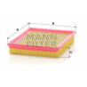 Filtro de aire MANN-FILTER C 2372