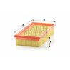 Filtro de aire MANN-FILTER C 2554