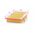 Filtro de aire MANN-FILTER C 2568/1