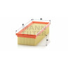 Filtro de aire MANN-FILTER C 2774