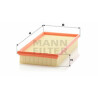 Filtro de aire MANN-FILTER C 3093/1