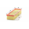 Filtro de aire MANN-FILTER C 3377
