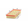 Filtro de aire MANN-FILTER C 3383/1