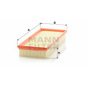 Filtro de aire MANN-FILTER C 3498