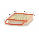Filtro de aire MANN-FILTER C 3575
