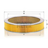 Filtro de aire MANN-FILTER C 37 114