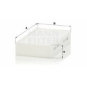 Filtro, aire habitáculo MANN-FILTER CU 1721-2