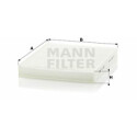 Filtro, aire habitáculo MANN-FILTER CU 2545 