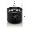 Filtro de aceite MANN-FILTER W 1114/80