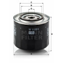 Filtro de aceite MANN-FILTER W 1126