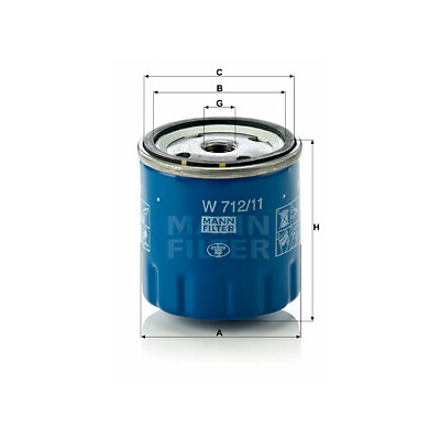 Filtro de aceite MANN-FILTER W 712/11