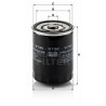 Filtro de aceite MANN-FILTER W 718/2