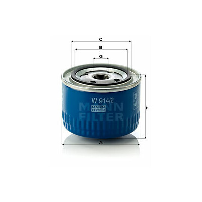Filtro de aceite MANN-FILTER W 914/2