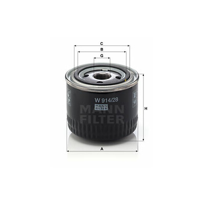 Filtro de aceite MANN-FILTER W 914/28